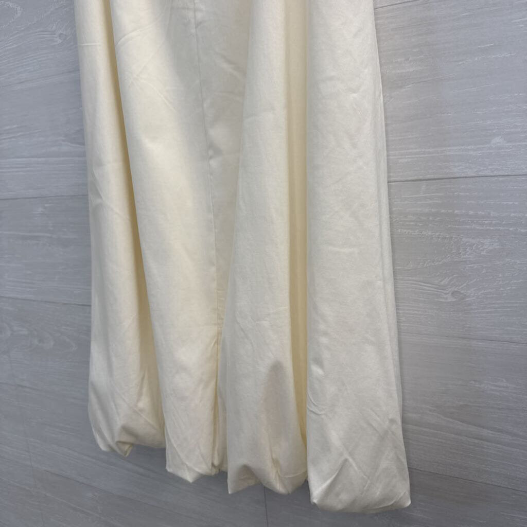 MNG Cream Midi Skirt Small