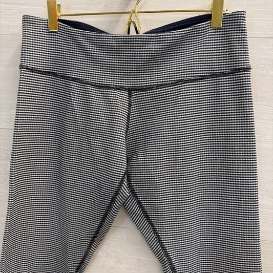 Lululemon Navy/ White Print Cropped Leggings 10
