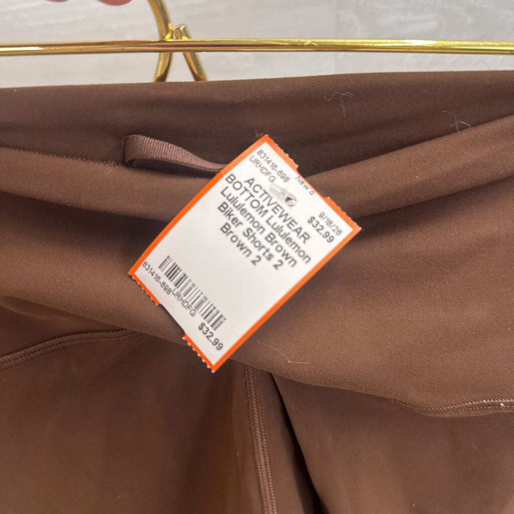 Lululemon Brown Biker Shorts 2