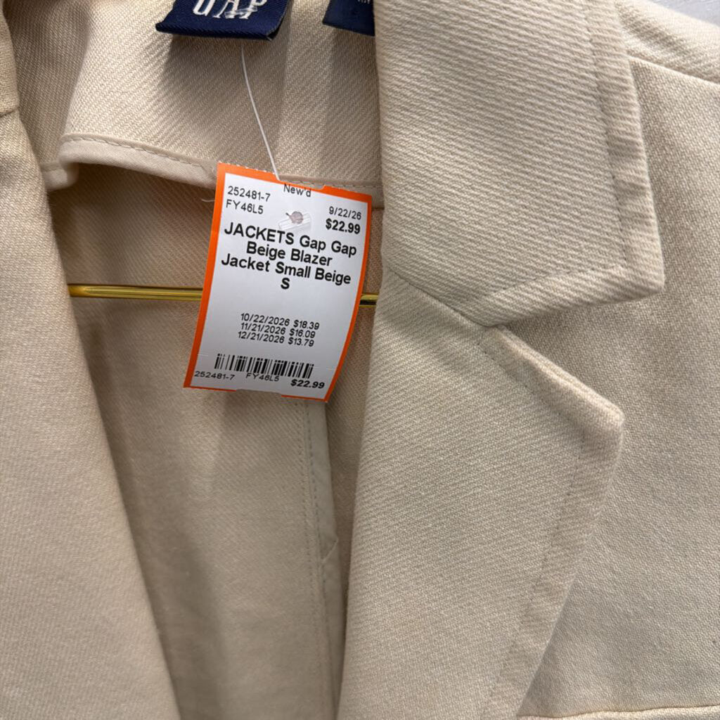 Gap Beige Blazer Jacket Small