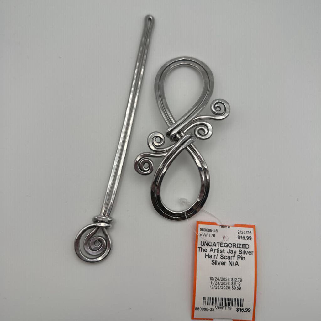 Silver Hair/ Scarf Pin