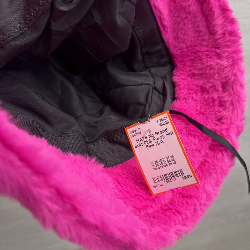Soft Pink Fuzzy Hat