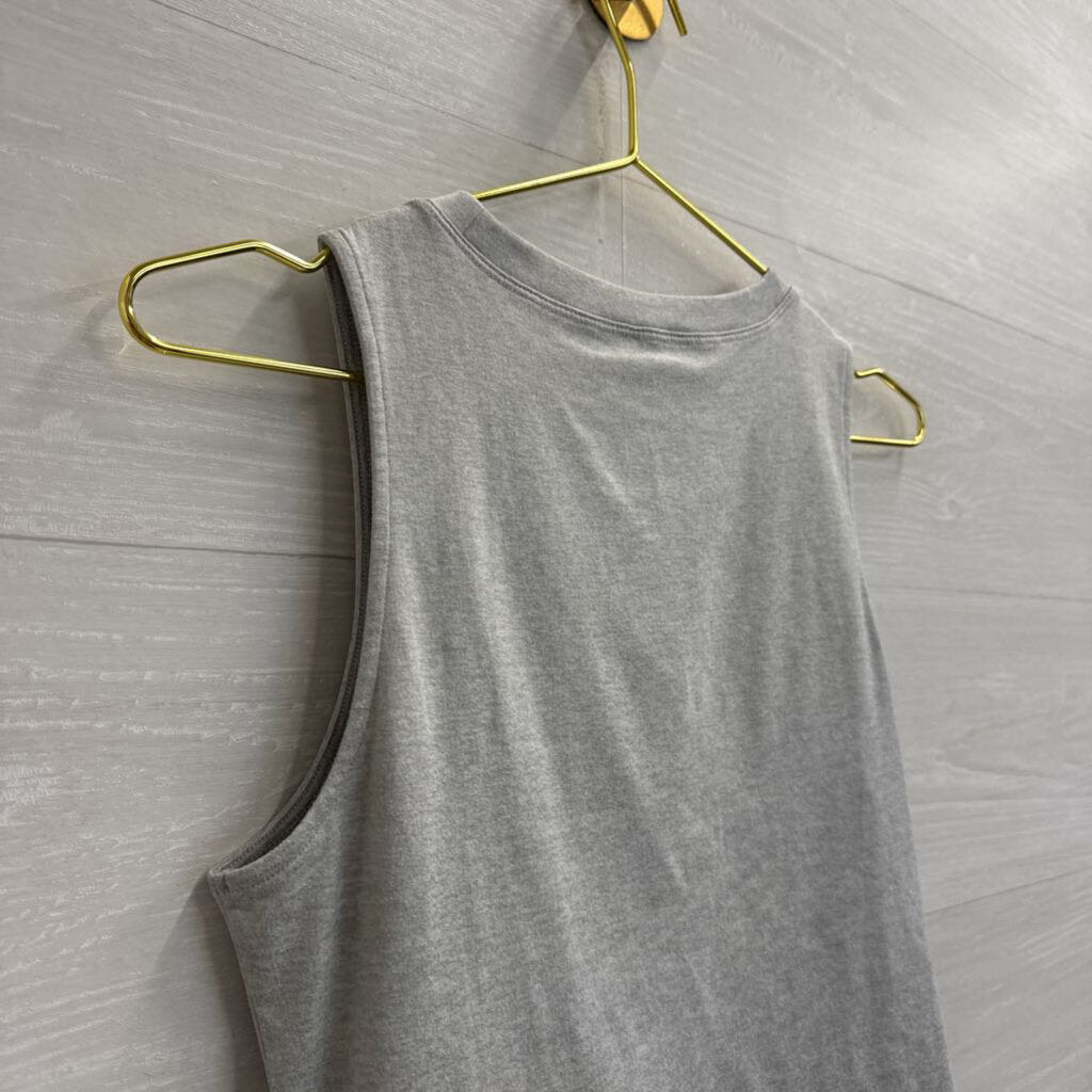 Double Zero Grey Cropped Tank Top Small