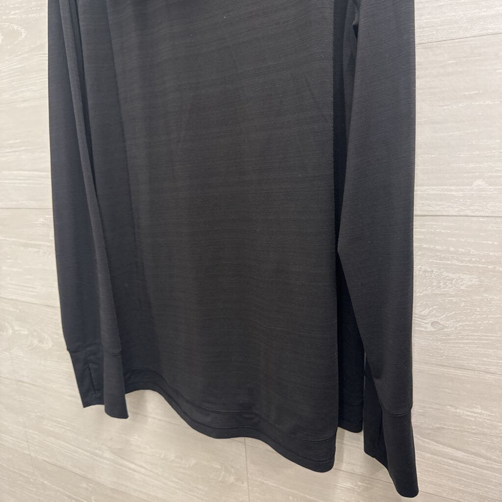 Athleta Black Lightweight Zip Up Hooded Jacket Extra Large