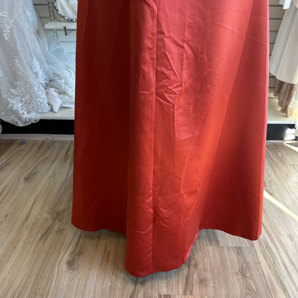 Orange One Shoulder Sequin Dress 20W