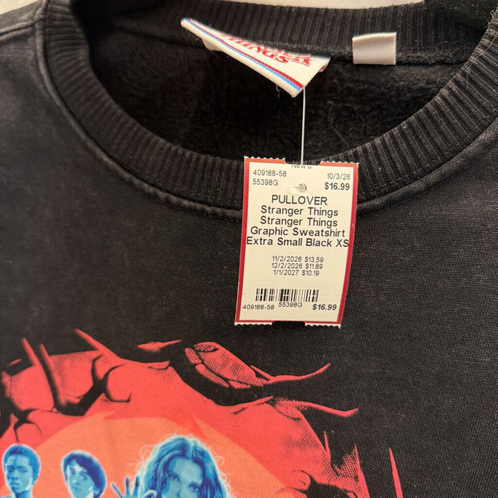 Stranger Things Graphic Sweatshirt Extra Small