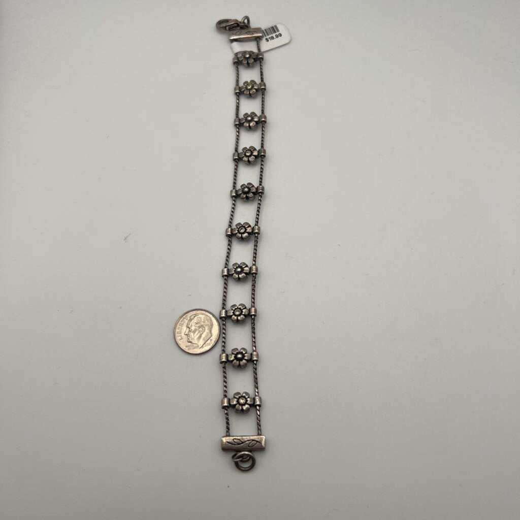 Silver Flower Bracelet
