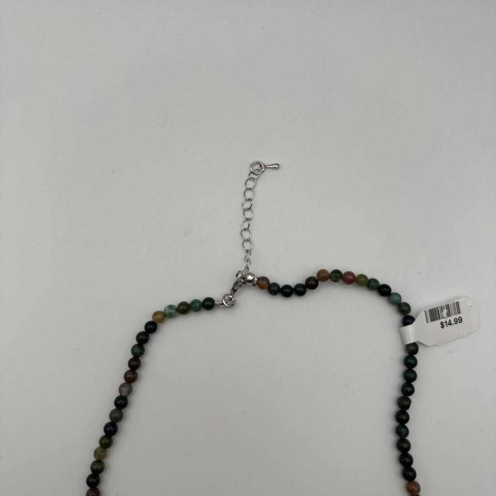 Small Earth Tone Beaded Necklace