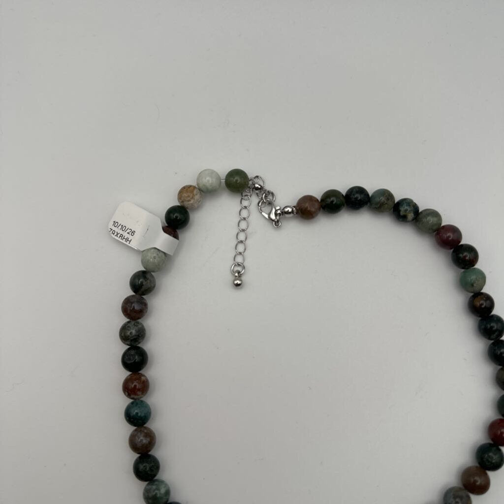 Large Earth Tone Beaded Necklace