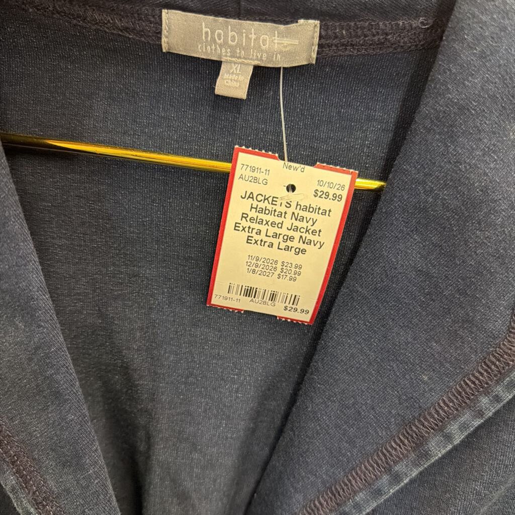 Habitat Navy Relaxed Jacket Extra Large