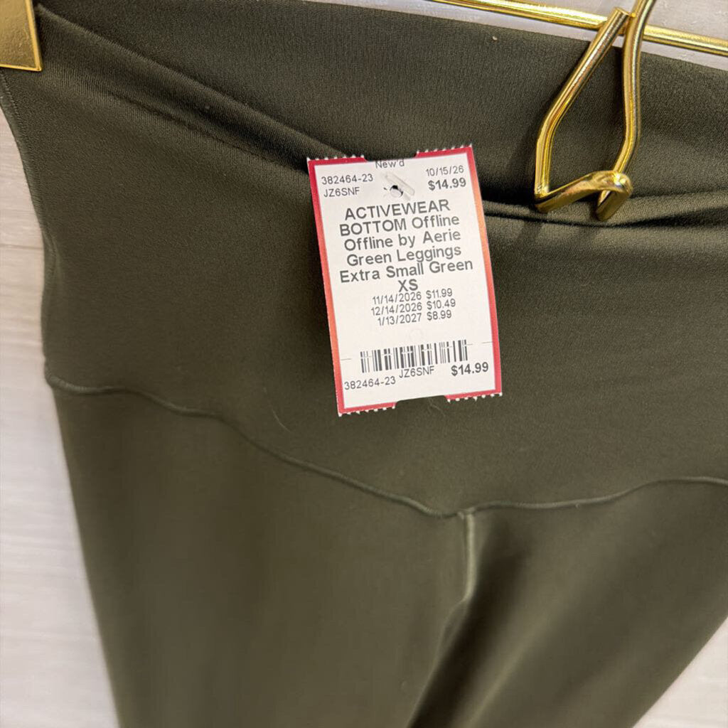 Offline by Aerie Green Leggings Extra Small