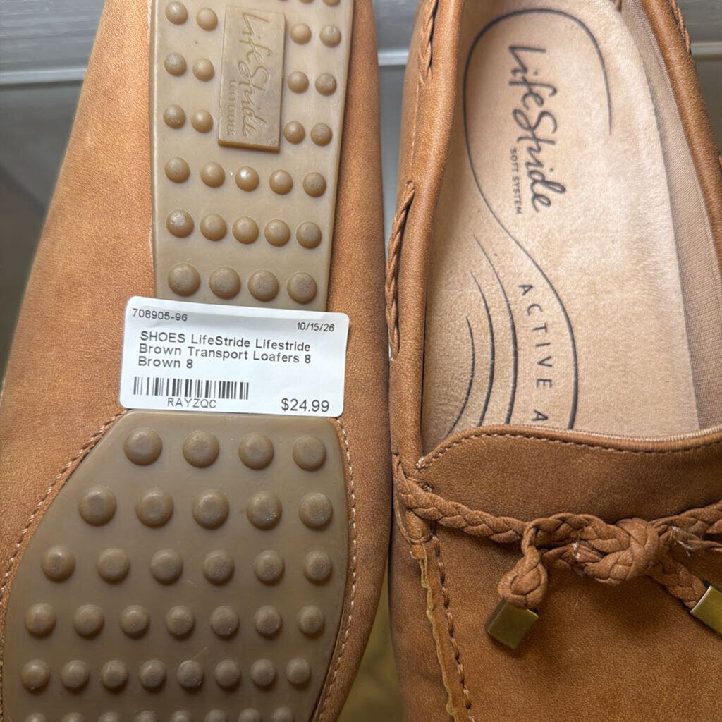 Lifestride Brown Transport Loafers 8