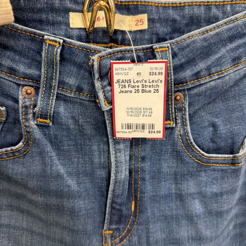 Levi's 726 Flare Stretch Jeans 25