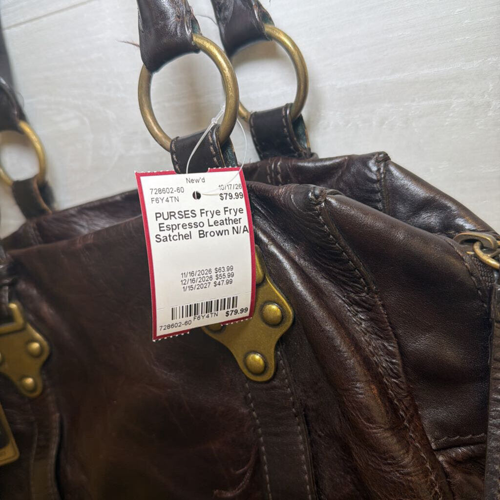 Frye Espresso Leather Satchel