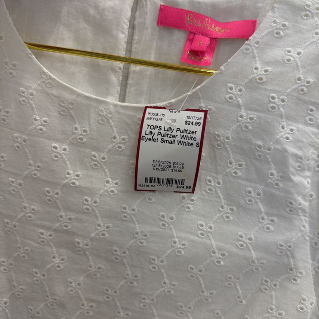 Lilly Pulitzer White Eyelet Small
