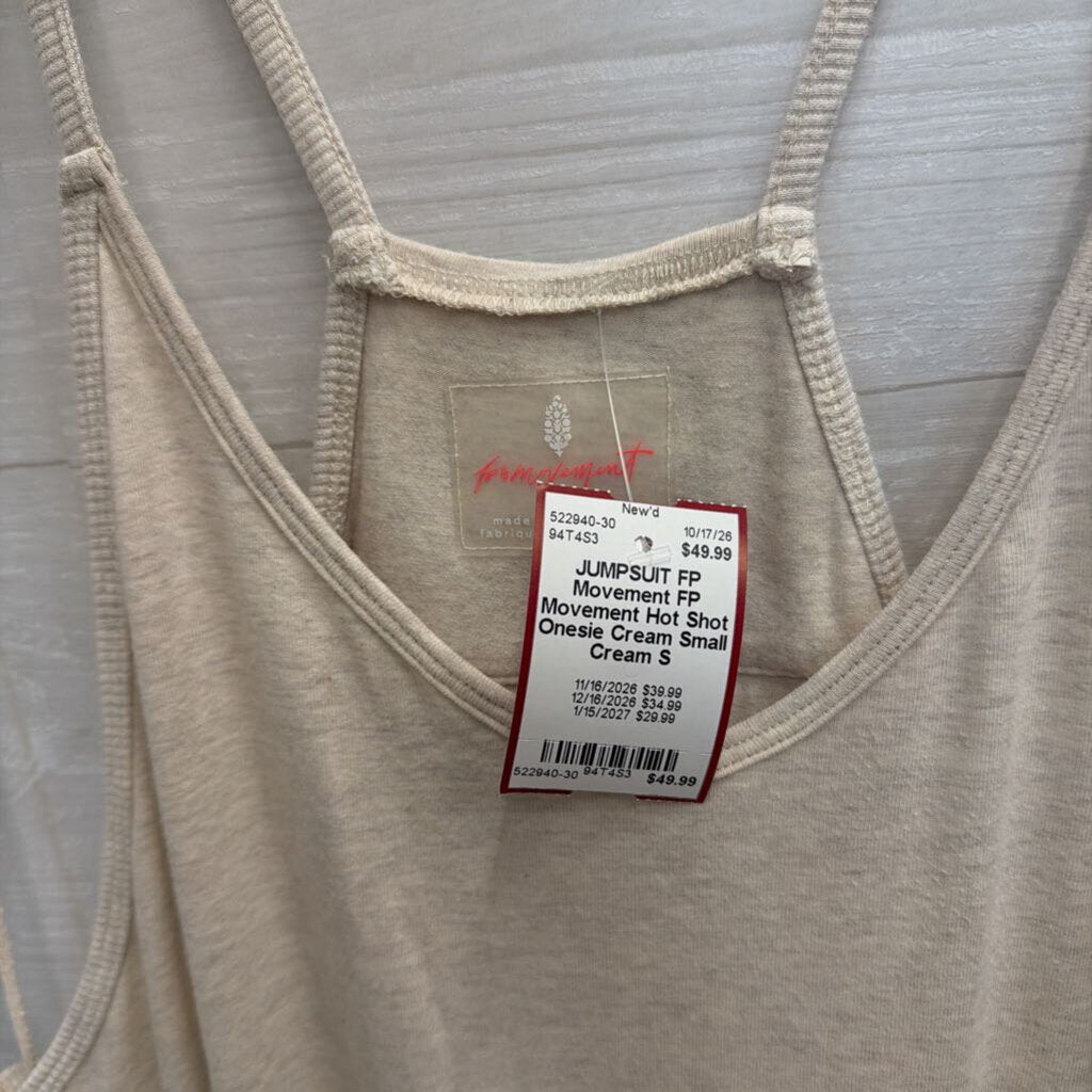 FP Movement Hot Shot Onesie Cream Small