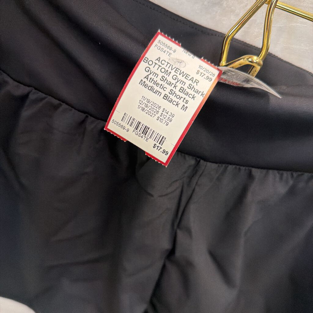 Gym Shark Black Athletic Shorts Medium