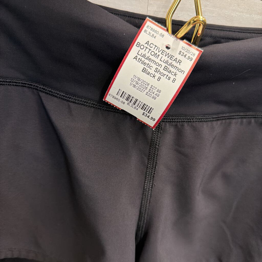 Lululemon Black Athletic Shorts 8