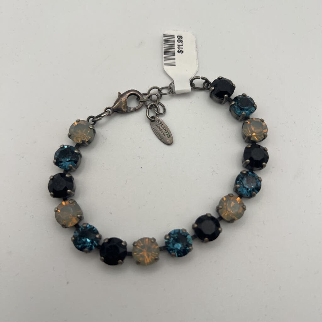Black/ Blue/ White Stone Bracelet