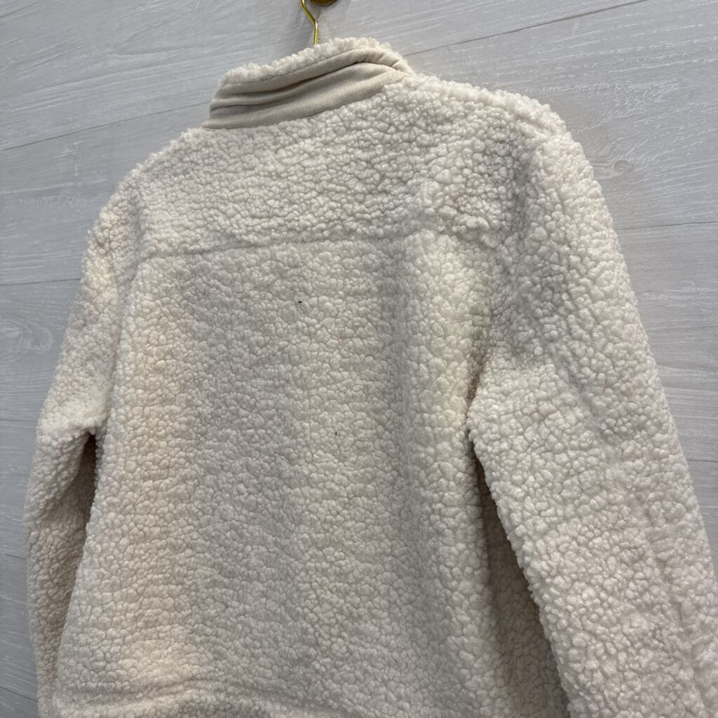 Earthbound Trading Co White Teddy Jacket Medium