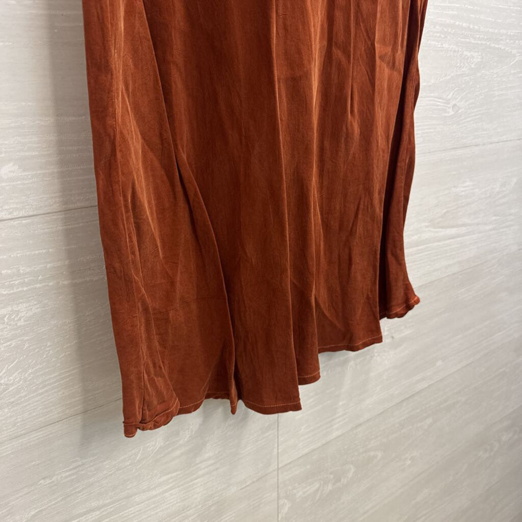 Stateside Burnt Orange Maxi Skirt Medium
