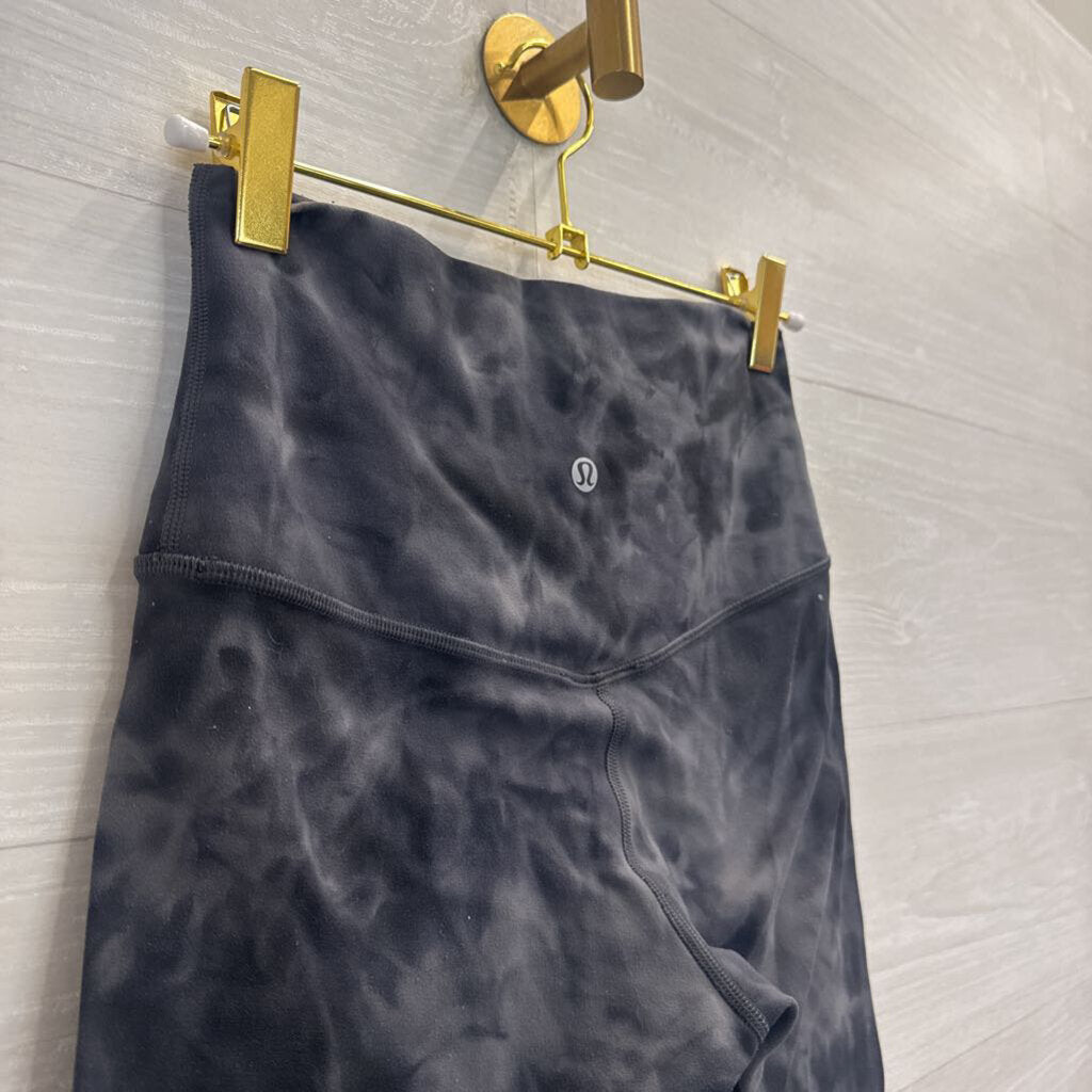 Lululemon Black/ Grey Print Biker Shorts 4