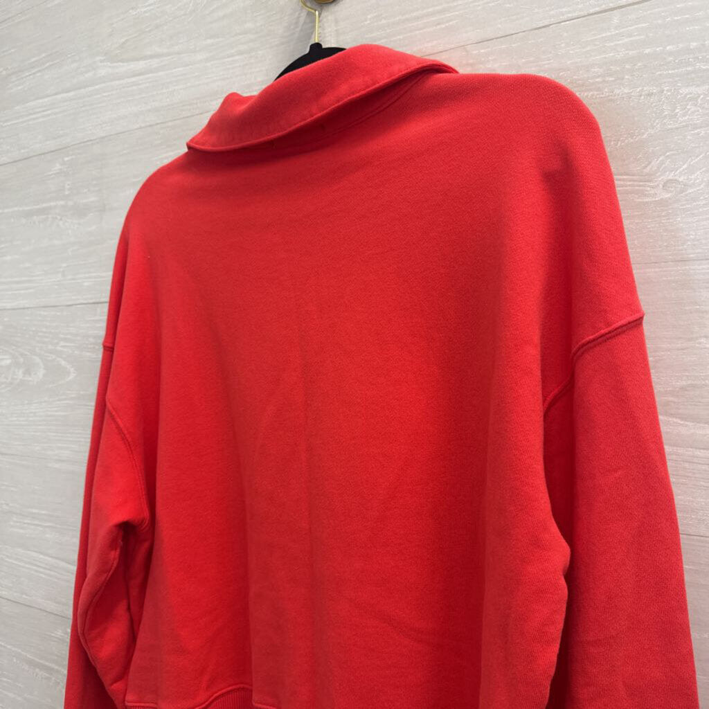 Mododoc Bright Coral Long Sleeve Top Medium