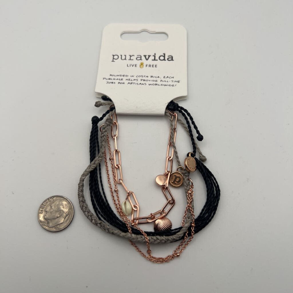 Pura Vida Multi Color Layered Bracelets