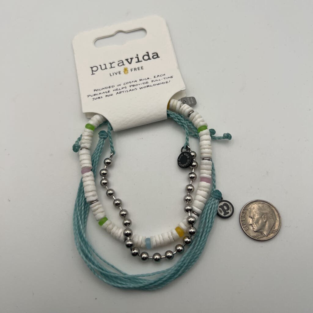 Pura Vida Multi Color Layered Bracelets