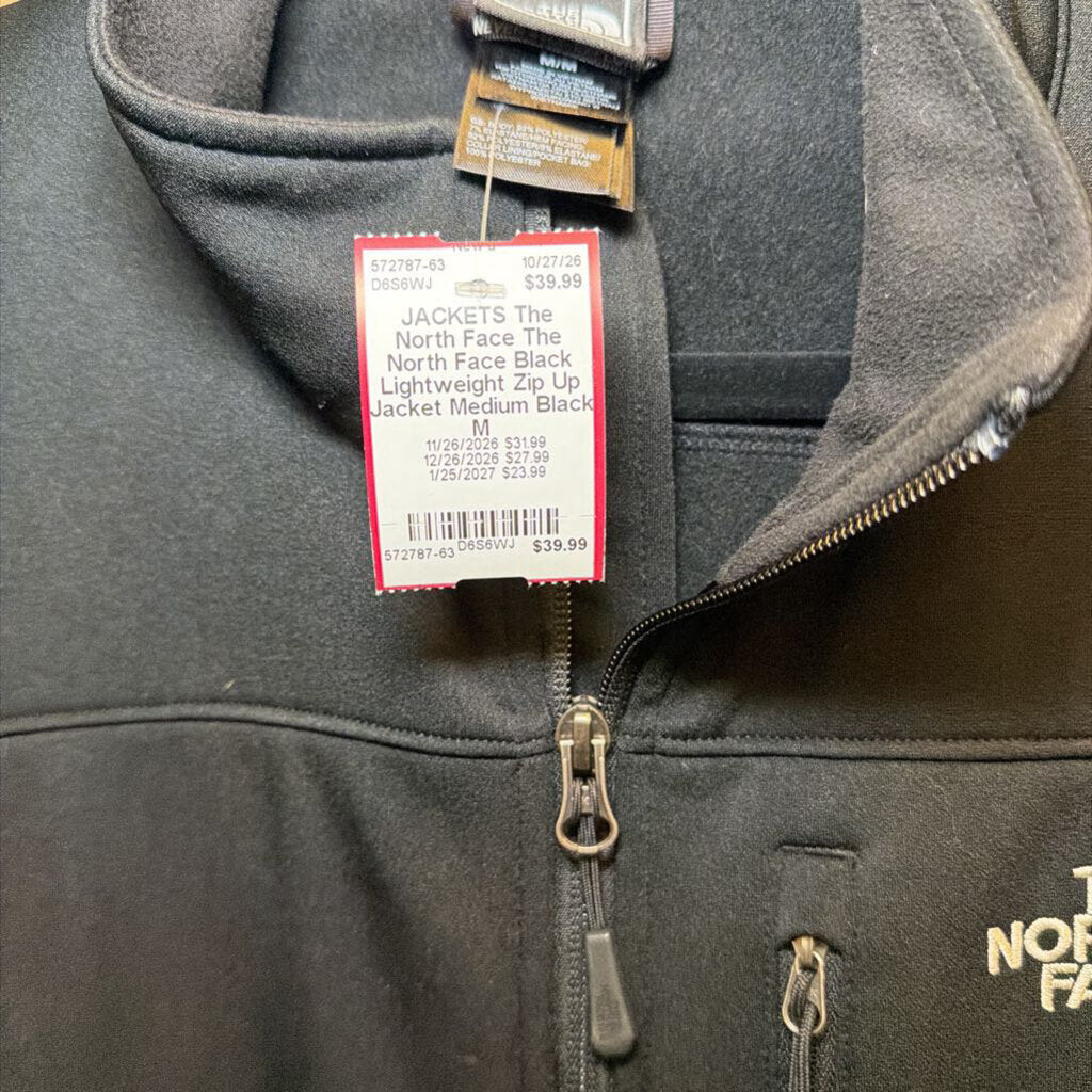 The North Face Black Lightweight Zip Up Jacket Medium