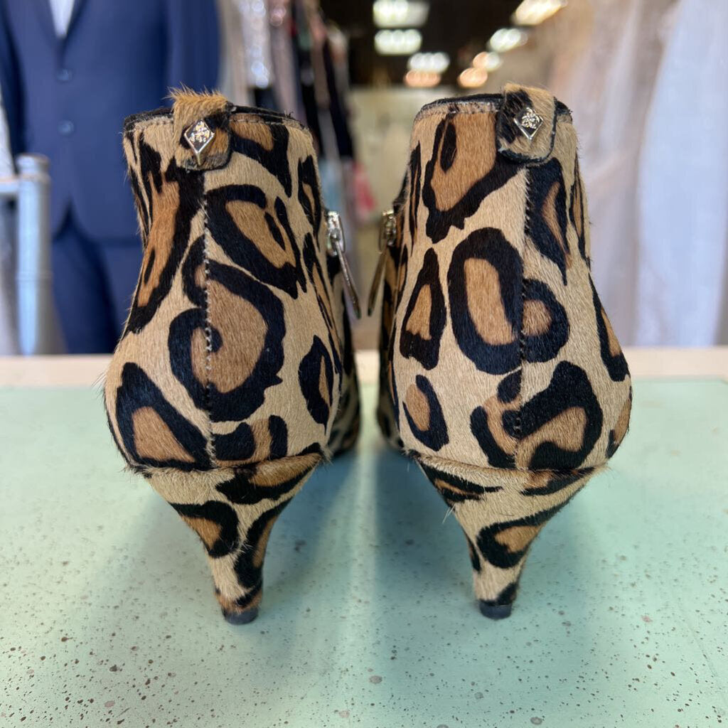 Sam Edelmon Cheetah Kitten Heel Booties 7.0