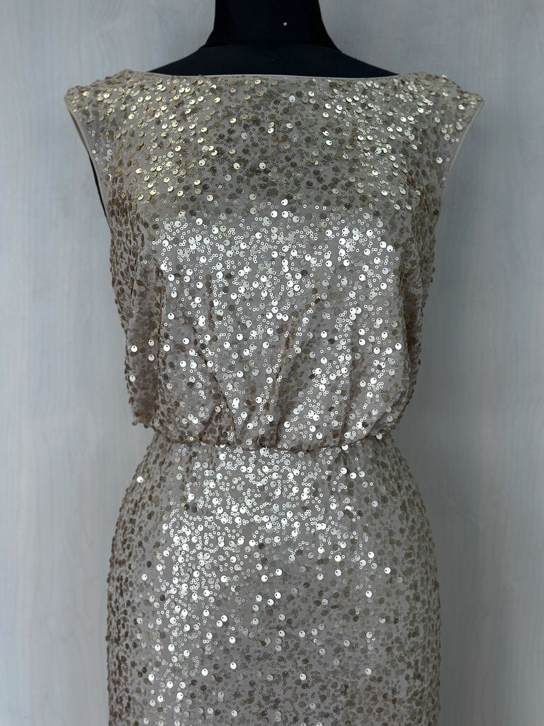 David's bridal long shop sequin blouson dress