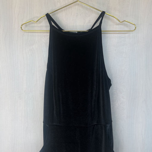 Urban Outfitters High Neck Velour Jumpsuit Small
