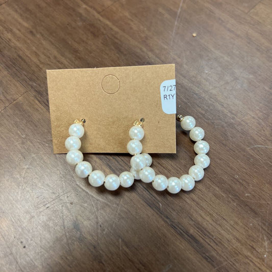 Pearled Gold Hoops
