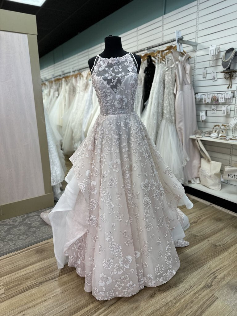 Hayley Paige Reagan Wedding Dress Rose Gold 14 (fits like 8/10)