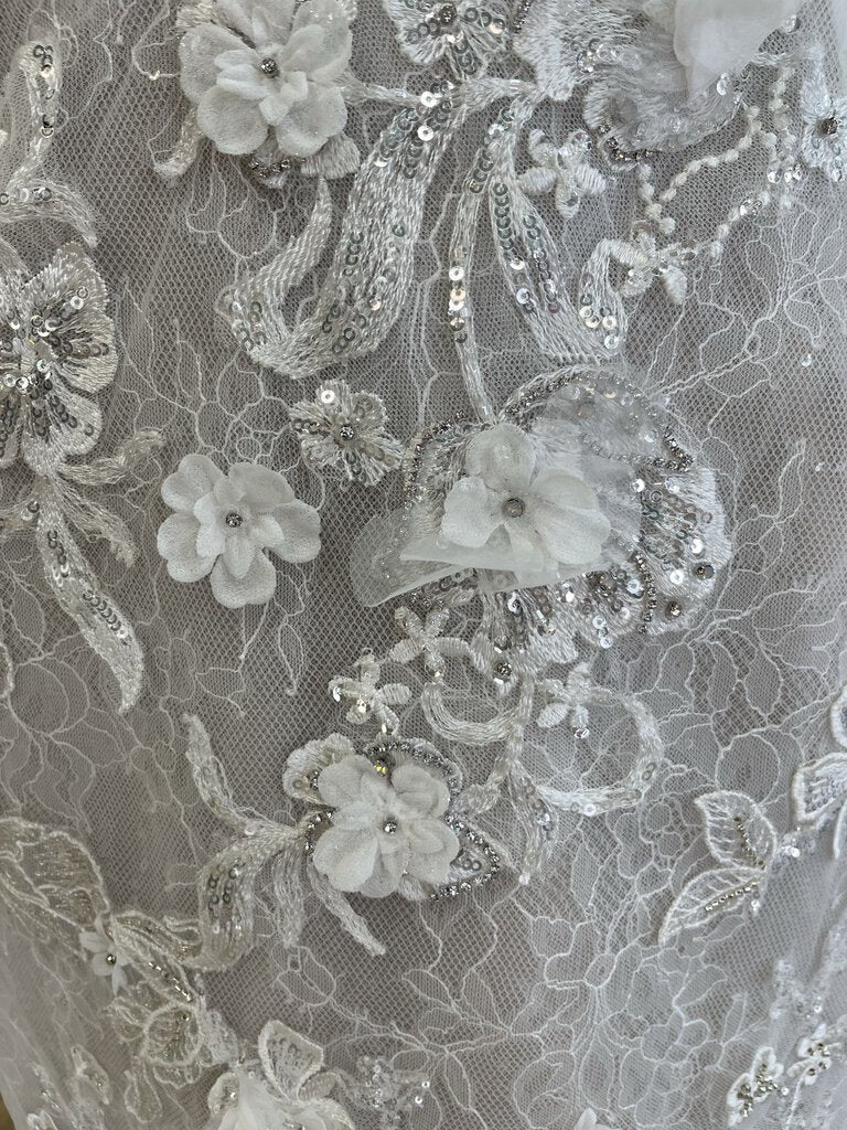 Galina Signature Corset Top 3D Lace Bridal Gown 24W