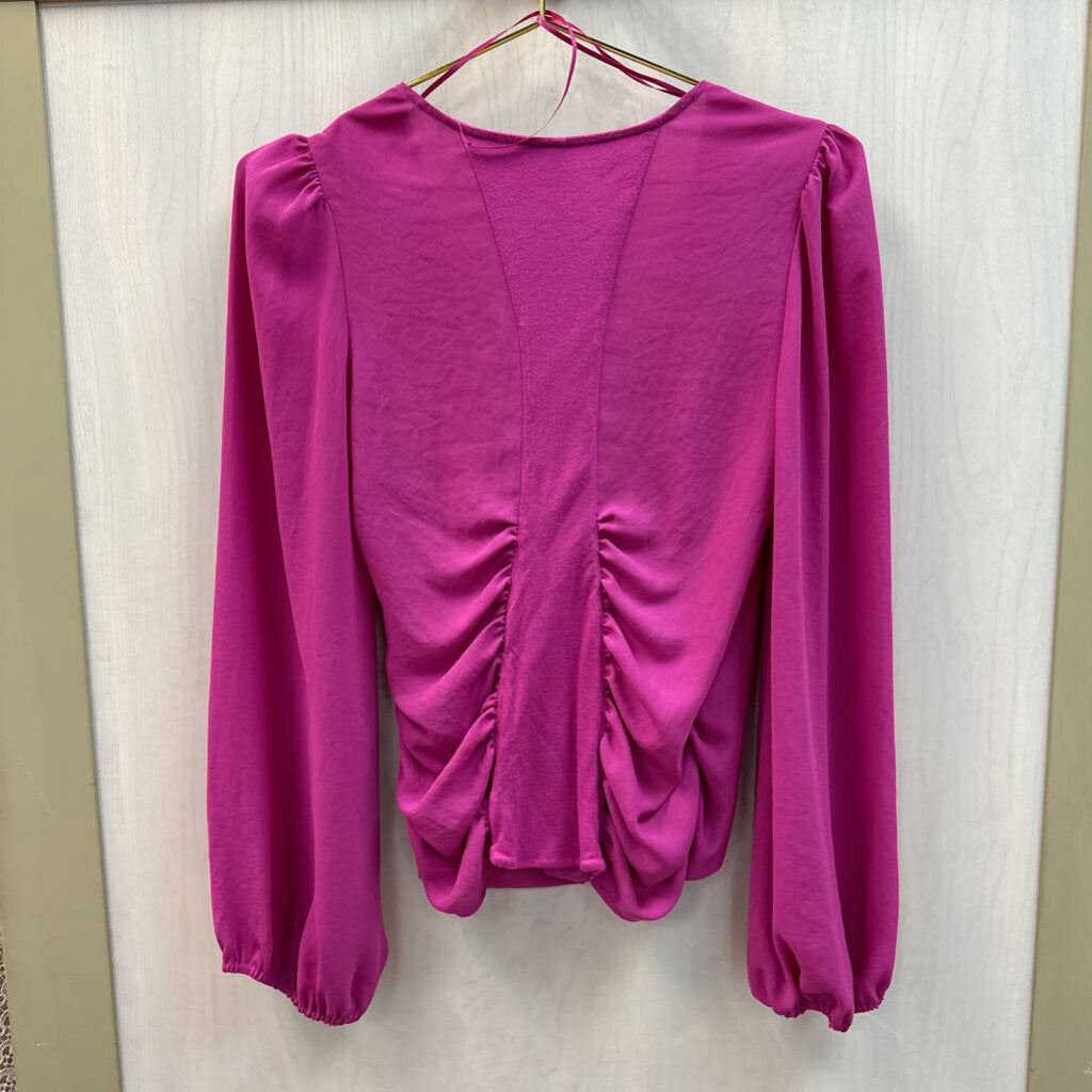 Nordstrom Faux Wrap Long Sleeve Top Extra Small