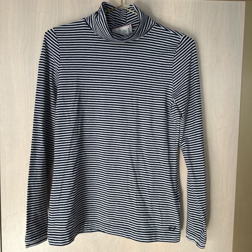 Navy/White Striped Vineyard Vines Turtleneck