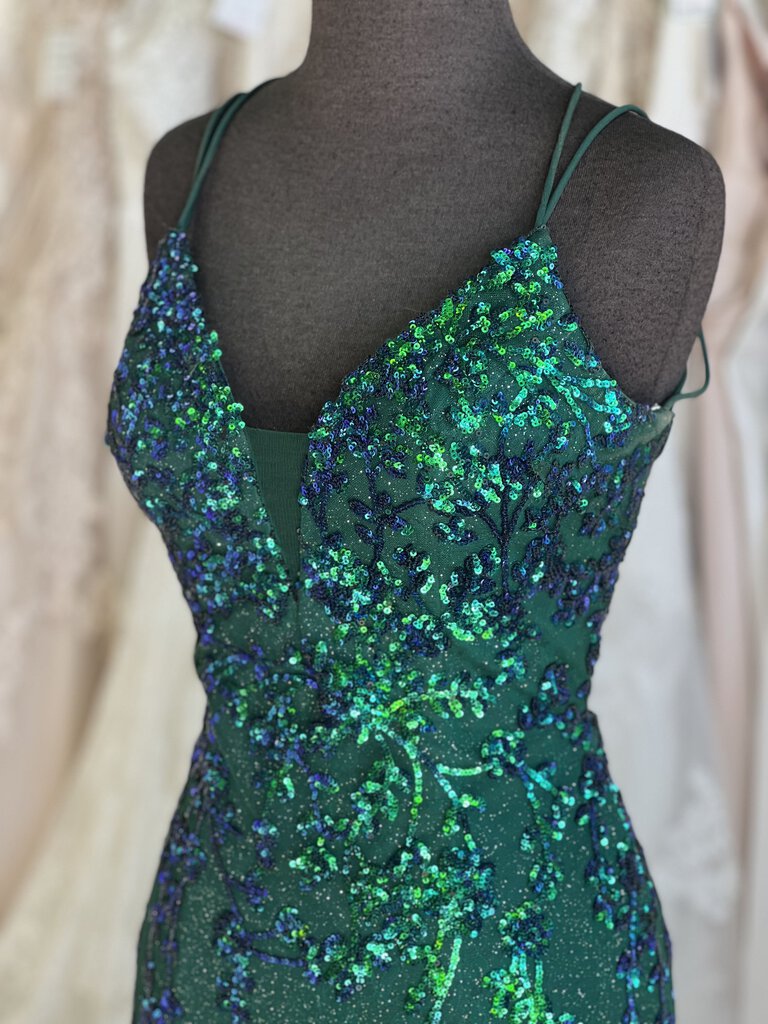 Ellie Wilde Sequin/Tulle Mermaid Style Formal Dress 4