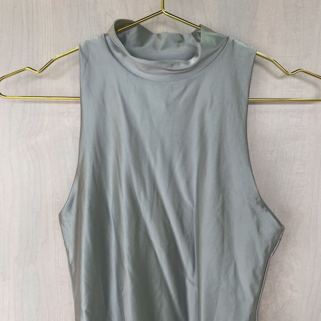 NWT House of Harlow 1960 High Neck Metallic Bodysuit Extra Small