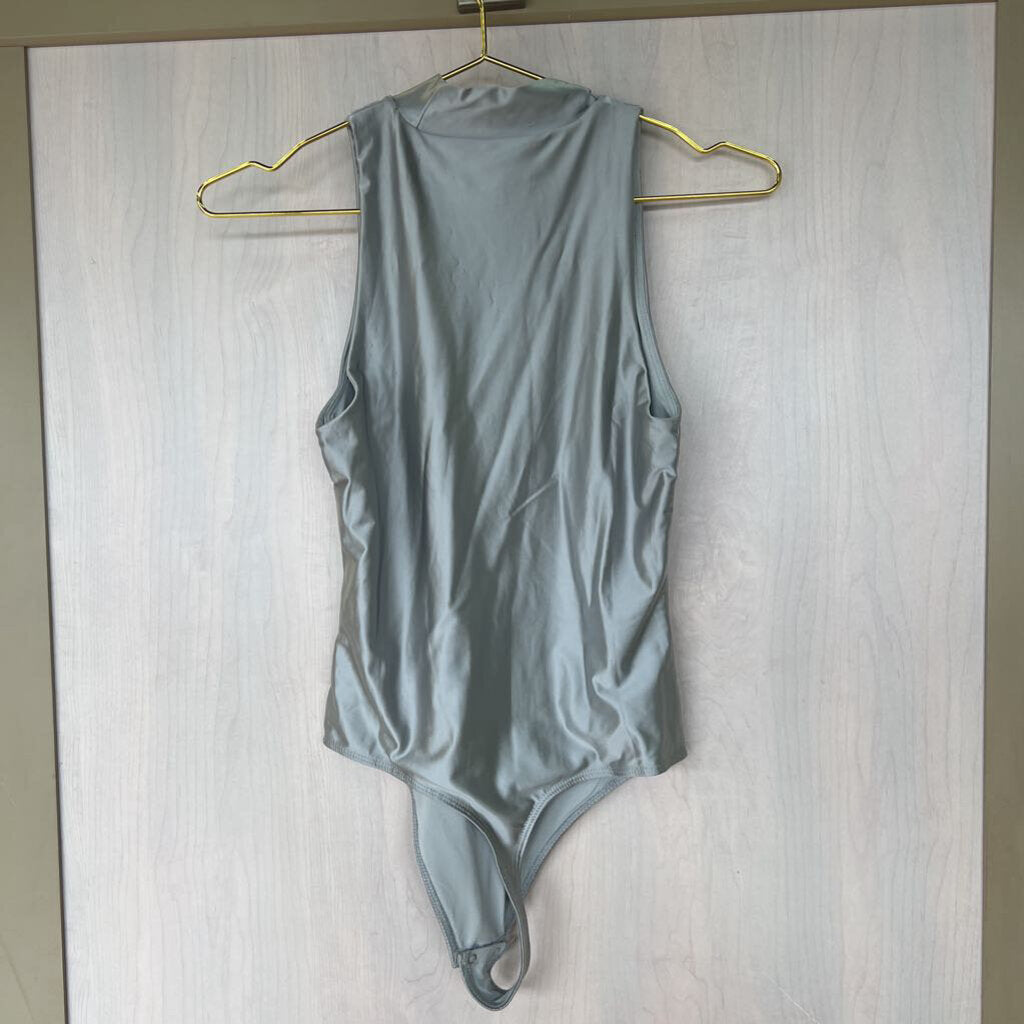 NWT House of Harlow 1960 High Neck Metallic Bodysuit Extra Small