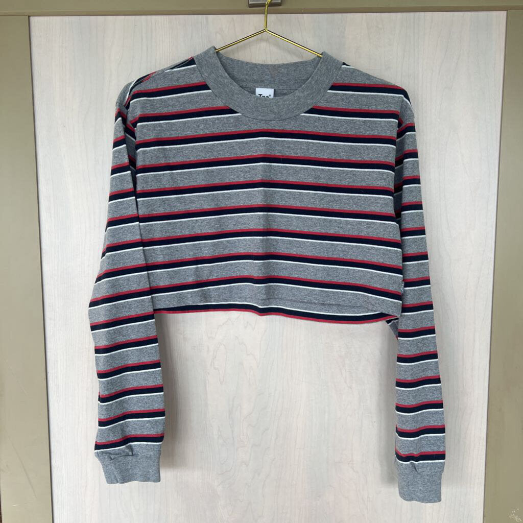 Aritzia Striped Crop Top Small