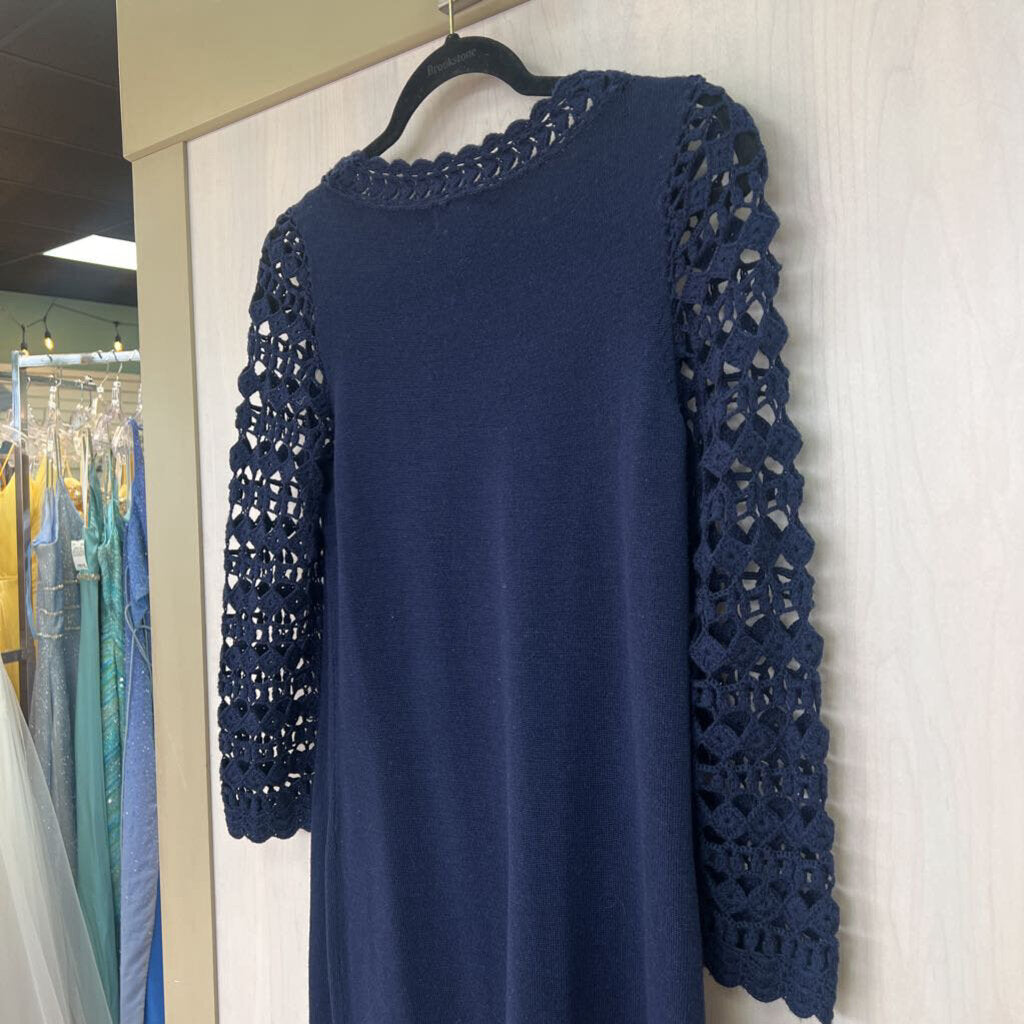Lilly Pulitzer Crochet Sleeve Sweater Dress Small