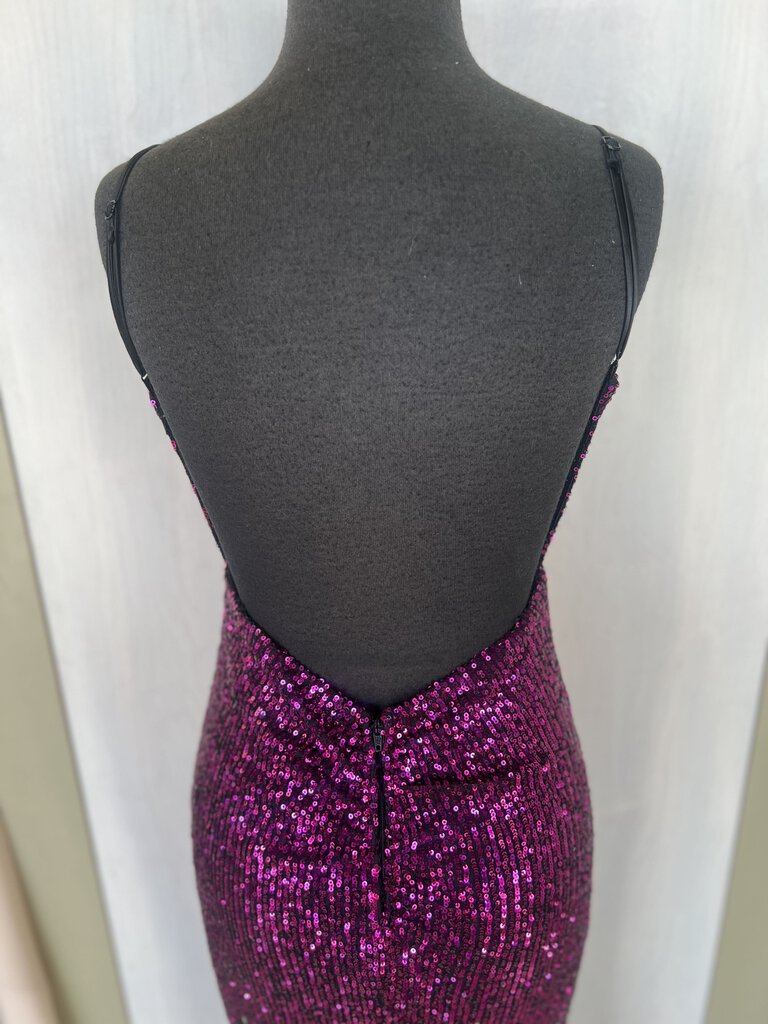 City Triangles Ombre Sequin Long Formal 3