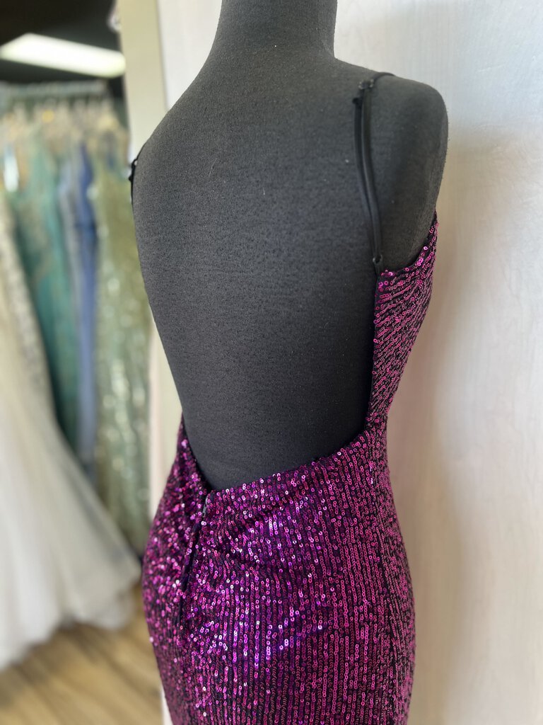 City Triangles Ombre Sequin Long Formal 3