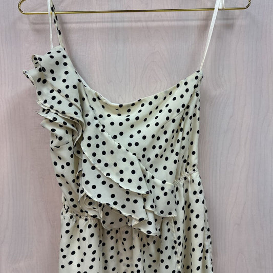 Emmalee One Shoulder Polka Dot Dress Medium