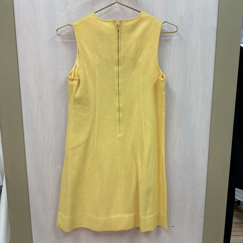 Vintage Yellow Shift Dress Small