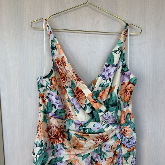 NWT Express Floral Print Wrap Dress Extra Large