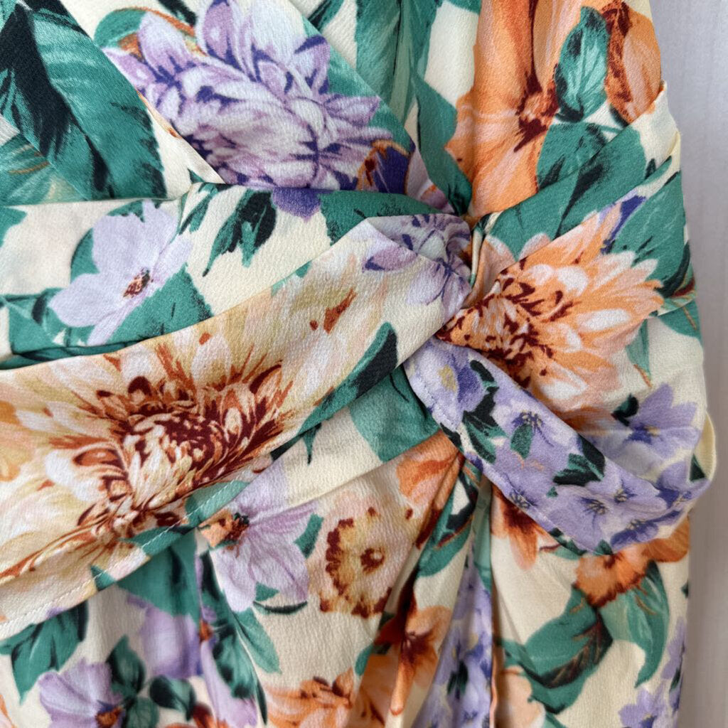 NWT Express Floral Print Wrap Dress Extra Large