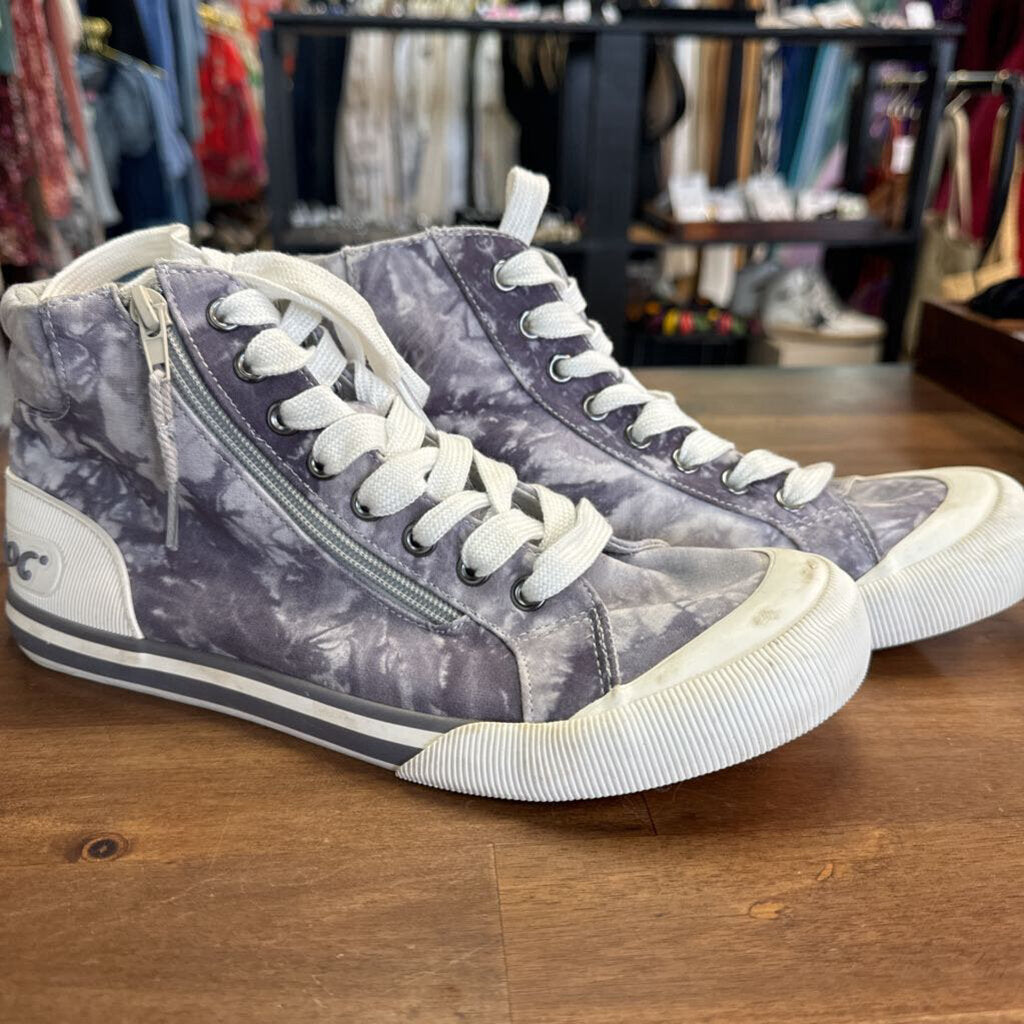 Rocket Dog Grey Tie Dye High Tops 8.0